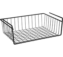 Подвесная корзина на полку MasterProf 400x260x110 мм, черная HS.130294