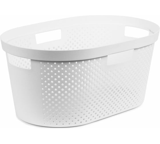 Корзина для глаженого белья CURVER infinity белая, 40 л 04755-N23-00