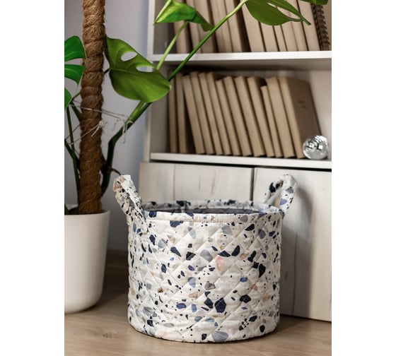 Корзина Bath Plus terrazzo 40x35 см SBL-301 1
