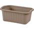 Корзина прямоугольная GENSINI Rattan, 24x15x10 см, пластик, цвет в ассортименте 3322 2