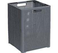 Корзина складная Violet Лофт 50 л серая 895018