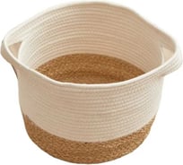 Корзина для хранения Homium с ручками, коричневый/белый, 22х15 см storage04brownwhite