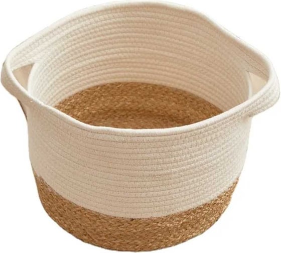 Корзина для хранения Homium с ручками, коричневый/белый, 22х15 см storage04brownwhite 1