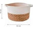 Корзина для хранения Homium с ручками, коричневый/белый, 22х15 см storage04brownwhite 7