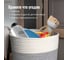 Корзина для хранения Homium серый/белый, 28х28 см storage03greywhite 3