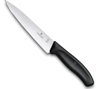 Разделочный нож Victorinox лезвие 19 см, черный 6.8003.19