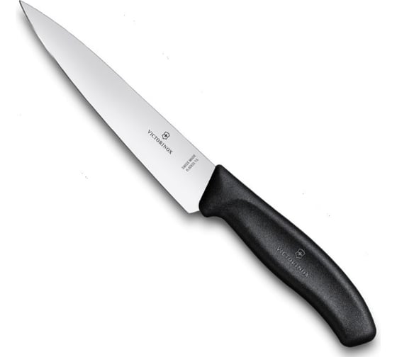 Разделочный нож Victorinox лезвие 19 см, черный 6.8003.19 1