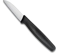 Нож для очистки овощей Victorinox лезвие 6 см, прямое, черный 5.0303