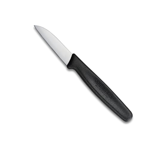 Нож для очистки овощей Victorinox лезвие 6 см, прямое, черный 5.0303 1