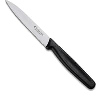 Нож для очистки овощей Victorinox лезвие 10 см, волнистое, черный 5.0733
