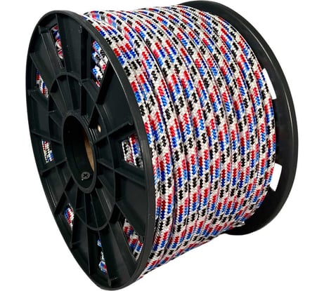 Шнур плетеный полипропиленовый ООО Оптхозторг 10 мм 50 м разноцветный 05810501