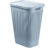Корзина бельевая CURVER pure синий, 55 л 01918-126-00