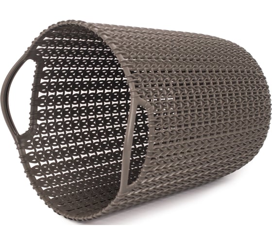 Корзина для бумаг CURVER knit темно-коричневая, 7 л 03678-X59-00