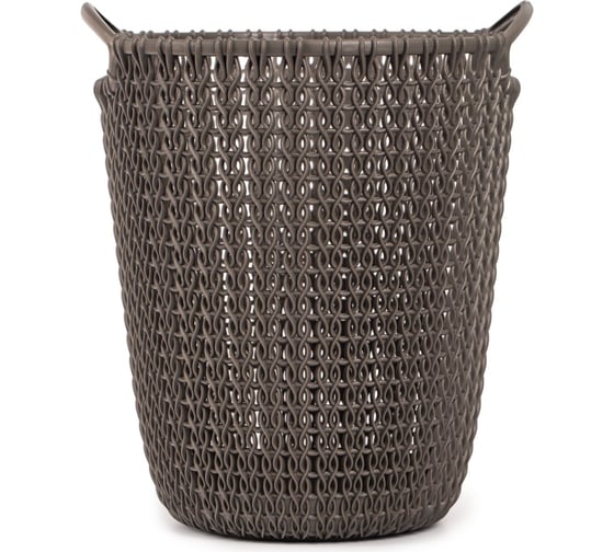 Корзина для бумаг CURVER knit темно-коричневая, 7 л 03678-X59-00