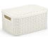 Корзина CURVER rattan style box s + крышка, кремовая 03617-885 1
