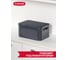 Корзина CURVER rattan style box s + крышка, темно-серая 03617-308 3