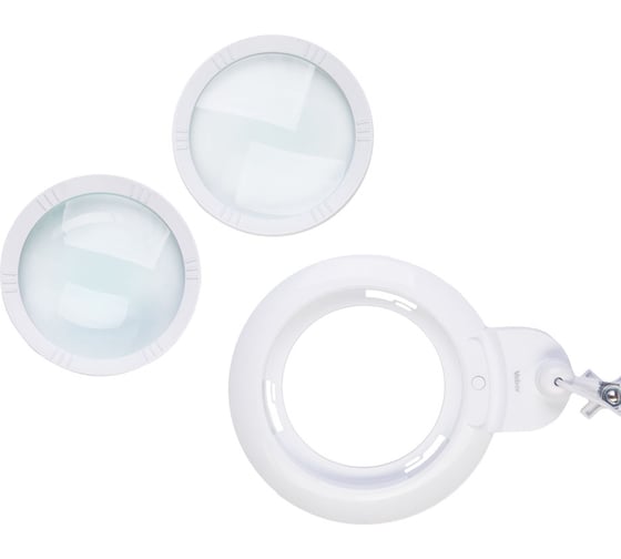 Лупа на струбцине с подсветкой LED Veber 8608D 3D/5D 3 дптр, 5 дптр, 2 шт. 150 мм