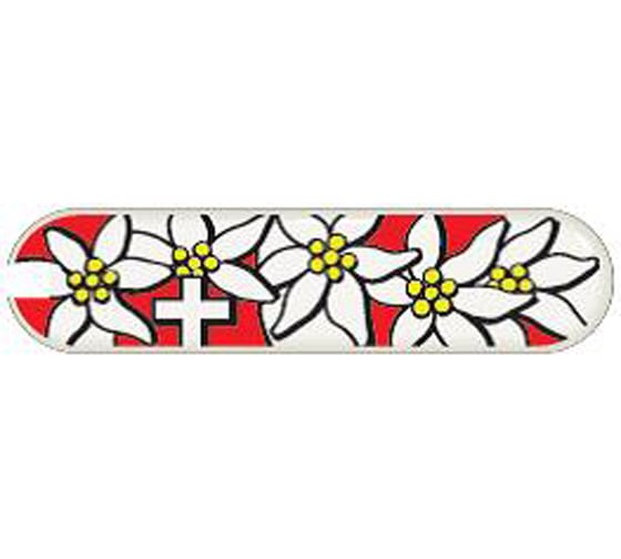 Универсальная накладка для ножей Victorinox 65 мм, пластиковая, дизайн Edelweiss C.6484.4.10