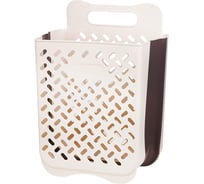 Корзина пластиковая складная "Гармония" HANDY HOME, Д370 Ш250 В490, белый Fancy-hh96-M