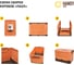 Короб пластиковый складной "Пазл" HANDY HOME, Д400 Ш280 В230, оранжевый Fancy-hh98-M 6