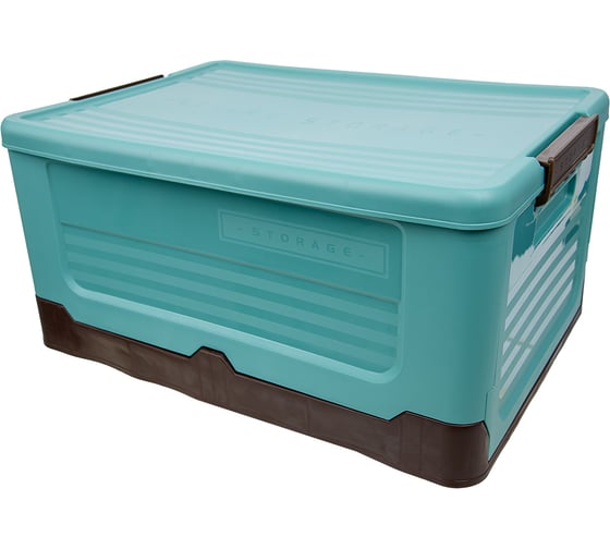 Складной пластиковый короб для хранения HANDY HOME 33.5 л, голубой Fancy-hh97-L 1
