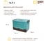 Короб пластиковый складной "Пазл" HANDY HOME, Д340 Ш240 В230, голубой Fancy-hh97-S 5
