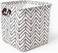 Текстильная корзина Доляна белый, 32х32х32 см 9771196