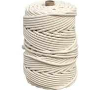 Шнур плетеный хлопковый truEnergy с сердечником диаметр 6 мм, 100 м 12667