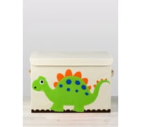 Тканевый ящик для игрушек Kids Zone с крышкой, складной контейнер для хранения, динозавр A4503