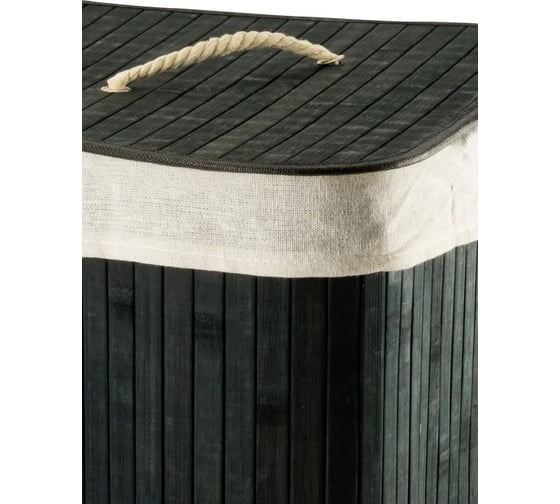 Корзина для белья ПраймДекор Carolina blacke, бамбук 50035173