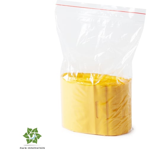 Пакет PACK INNOVATION Zip-Lock 8x12 см 60 мкм подвес желтый 5000 шт IP0C081260-5К