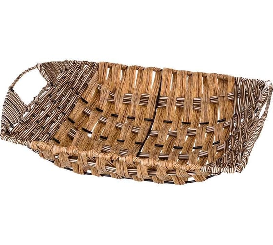 Корзинка с ручками Lefard коллекция "натурель" 28x25x6/9 см (кор=90 шт.) 109-214