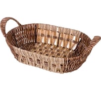 Корзинка с ручками Lefard коллекция "натурель" 28x20x6/9 см (кор=100 шт.) 109-233