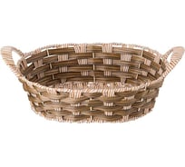 Корзинка с ручками Lefard коллекция "натурель" светлое плетение 26x21x8/12 см 109-302