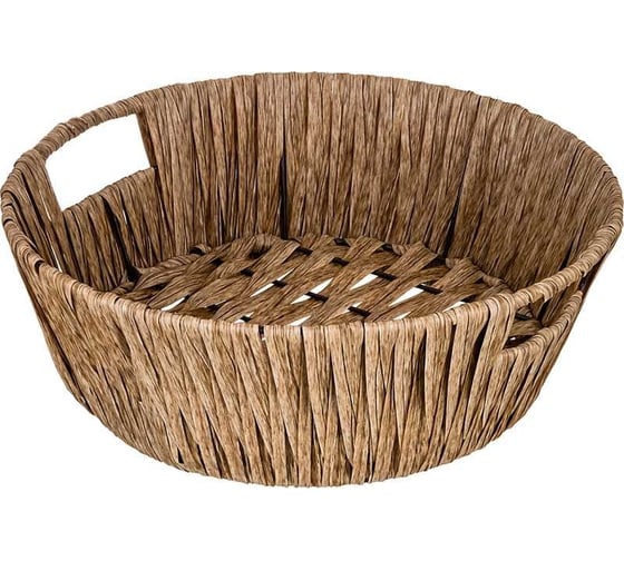 Корзинка с ручками Lefard коллекция "натурель" 26x9 см (кор=80 шт.) 109-218