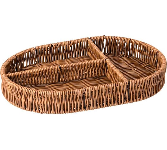 Корзинка-менажница Lefard коллекция "натурель" 3 секции 30x20x4,5 см 109-307 1