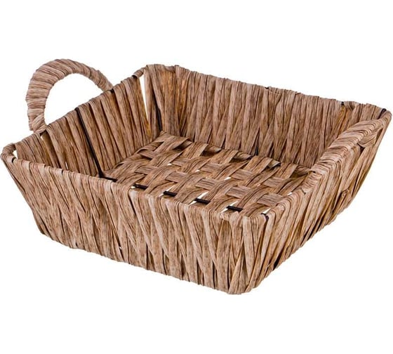 Корзинка с ручками Lefard коллекция "натурель" 19x19x7/10 см (кор=120 шт.) 109-238 1