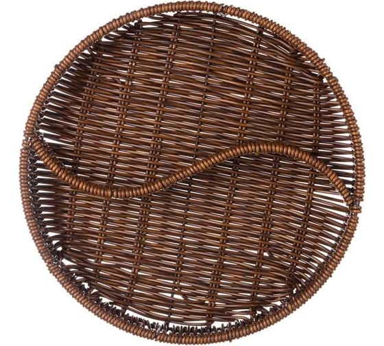 Корзинка-менажница Lefard коллекция "натурель" 2 секции 25x4,5 см 109-305