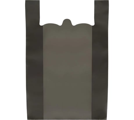 Пакет-майка OfficeClean ПНД, 37.5+14х57 см, 20 мкм, черный 317611