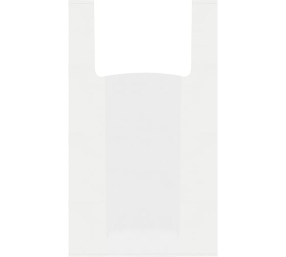 Пакет-майка OfficeClean ПНД, 28+14х50 см, 12 мкм, белый 317610