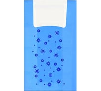 Пакет-майка OfficeClean Звезды ПНД, 30+16х60 см, 15 мкм, голубой 317609