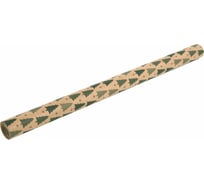 Упаковочная бумага Золотая сказка крафт, Big Size, новогодняя, Holiday Trees, 0.7x10 м 591946