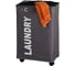 Корзина для белья WENKO QUADRO серая 3450112100 2
