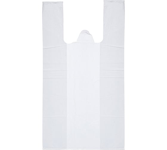 Пакет-майка ОФИСМАГ 100 шт., 44+18x70 см, ПНД, 20 мкм 601811 1