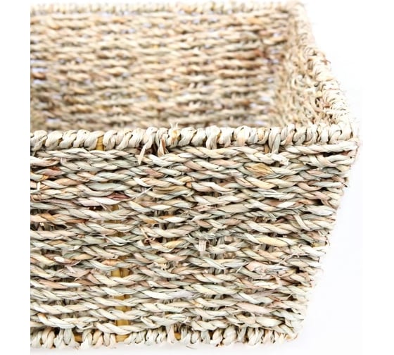 Корзинка прямоугольная Walmer PLAIT 35x21x11 см джут W30233521