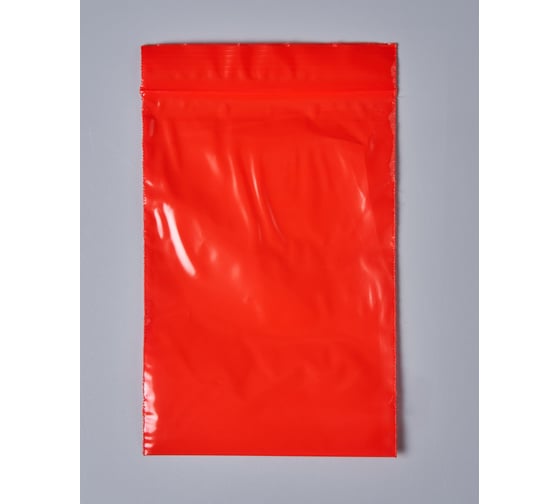 Пакет с замком Zip-Lock PACK INNOVATION 10x15 см сверхпрочный 60 мкм красный 300 шт. IP0CR101560-3