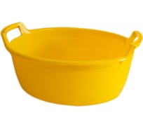 Таз ООО КАМЕНСКХИМВОЛОКНО овальный Волна 20 л желтый 37390 37390-5