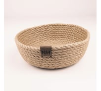 Корзина Nevidana's Home круглая малая из джута 16хВ6 см NHJUTE16X6
