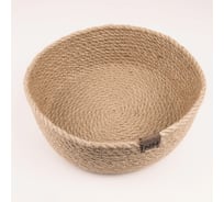 Корзина Nevidana's Home круглая средняя из джута 21хВ8 см NHJUTE21X8