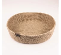 Корзина Nevidana's Home овальная большая из джута Д27 х Ш20 х В8 см NHJUTE27X20X8